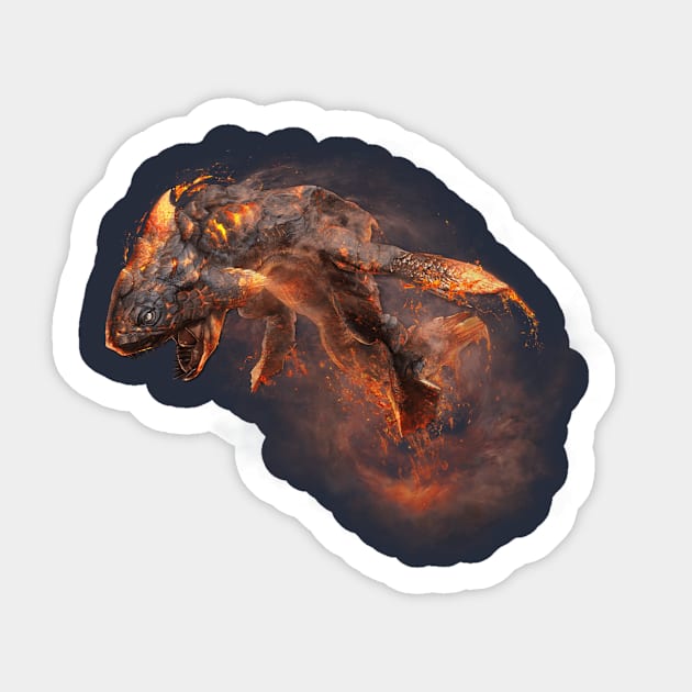 Monster Hunter's T-shirt Sticker by Virtual Store